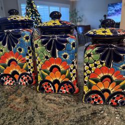 Talavera canisters 