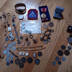 Vintage Antiques.  Group of old stuff. 