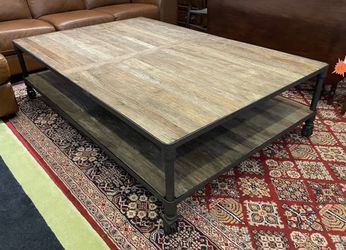 Restoration Hardware industrial coffee table