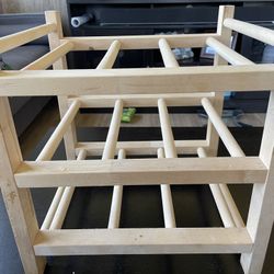 3 Tier Wooden  Wine Rack