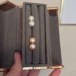 Real Pearl Earrings 