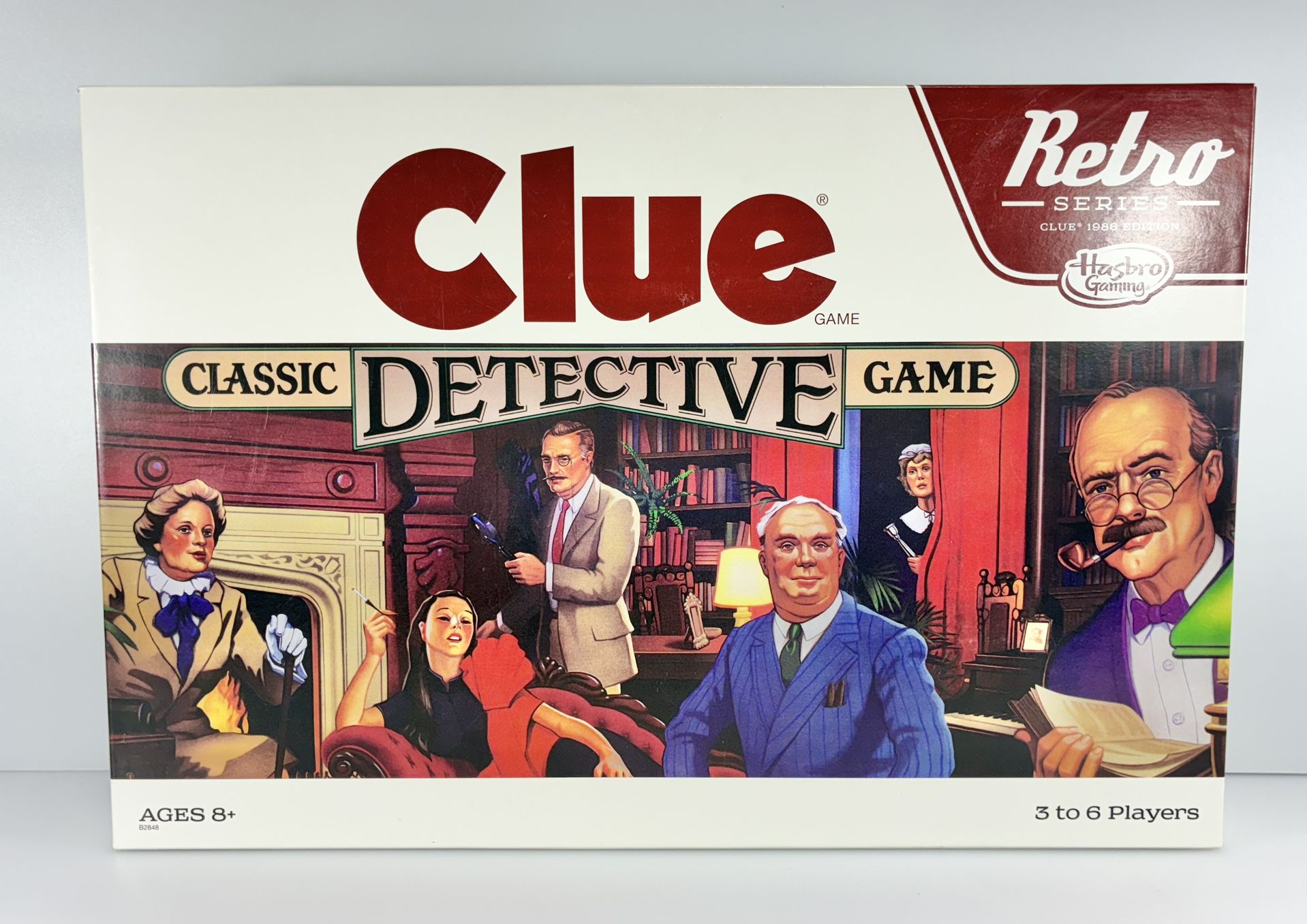 Hasbro CLUE Classic Detective Game Retro Series 1986 Edition Board Game Complete