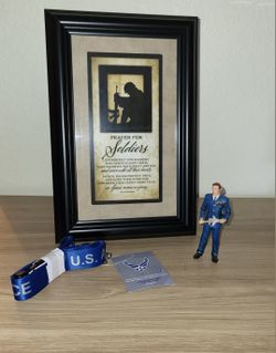 Air Force Statute/ Lanyard/Prayers Frame set