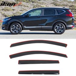 Fits 2017-2022 Honda CR-V Window Visors In Channel Deflectors Rain Vent Guard 4PCS