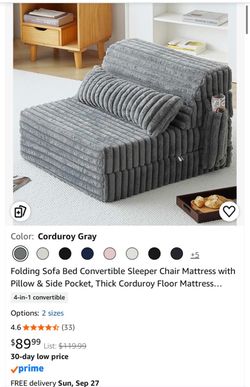 Folding sofa, bed, convertible sofa chair