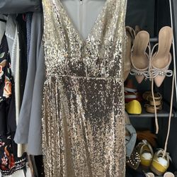 Sequin Dress. Gold Beautiful 