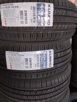 New set of tires Kumho 205 55 16