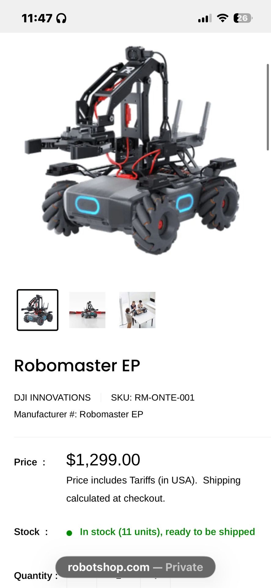 Robomaster EP