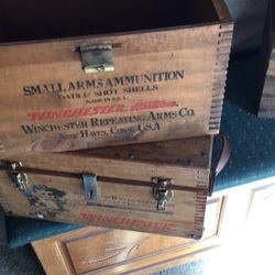 4 Old Ammo Boxes