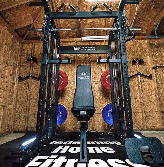 SQUAT RACK SMITH MACHINE 5 IN 1 GYM + WEIGHTS + DELIVERY