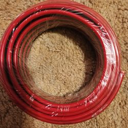 New 10awg Red/Black Bonded Wire 25 Ft