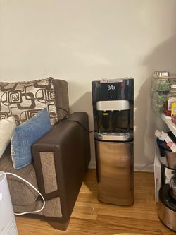 Brio Bottom Loading Water Cooler Dispenser for 5 Gallon Bottles - 3 Temperatures with Hot, Room & Cold Spouts, Child Safety Lock, LED Display with Emp