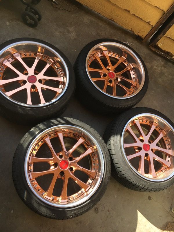 Weds kranze lxz 18x10.5 -7 18x11 -10 copper plated 5x114