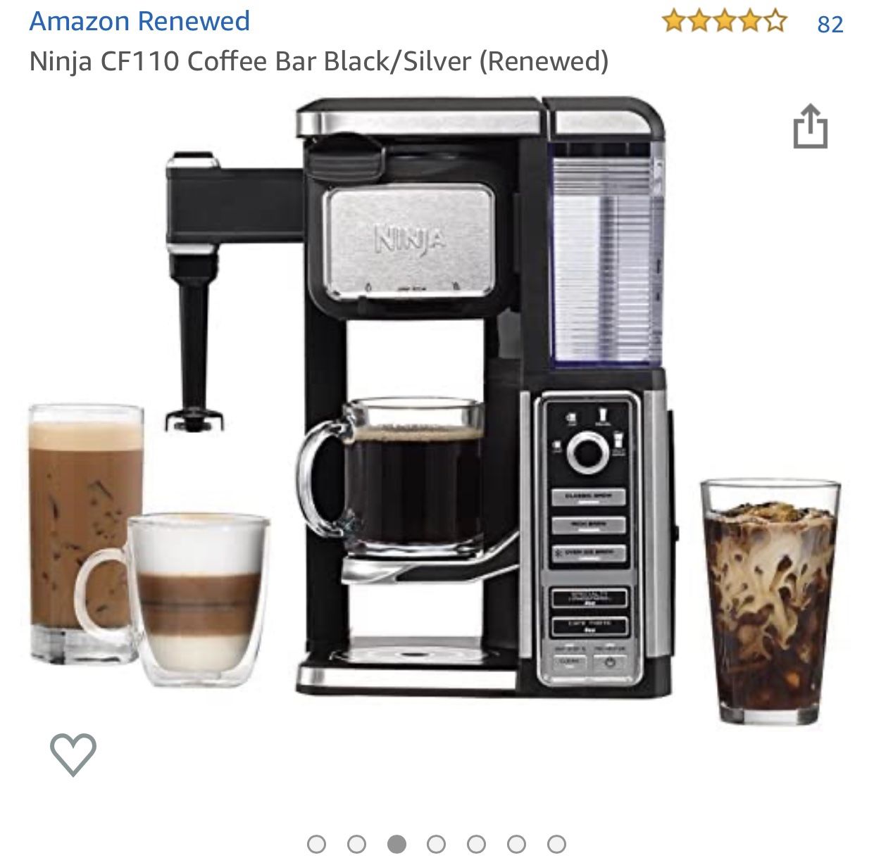 Ninja Coffee Maker Black/Silver (OBO)