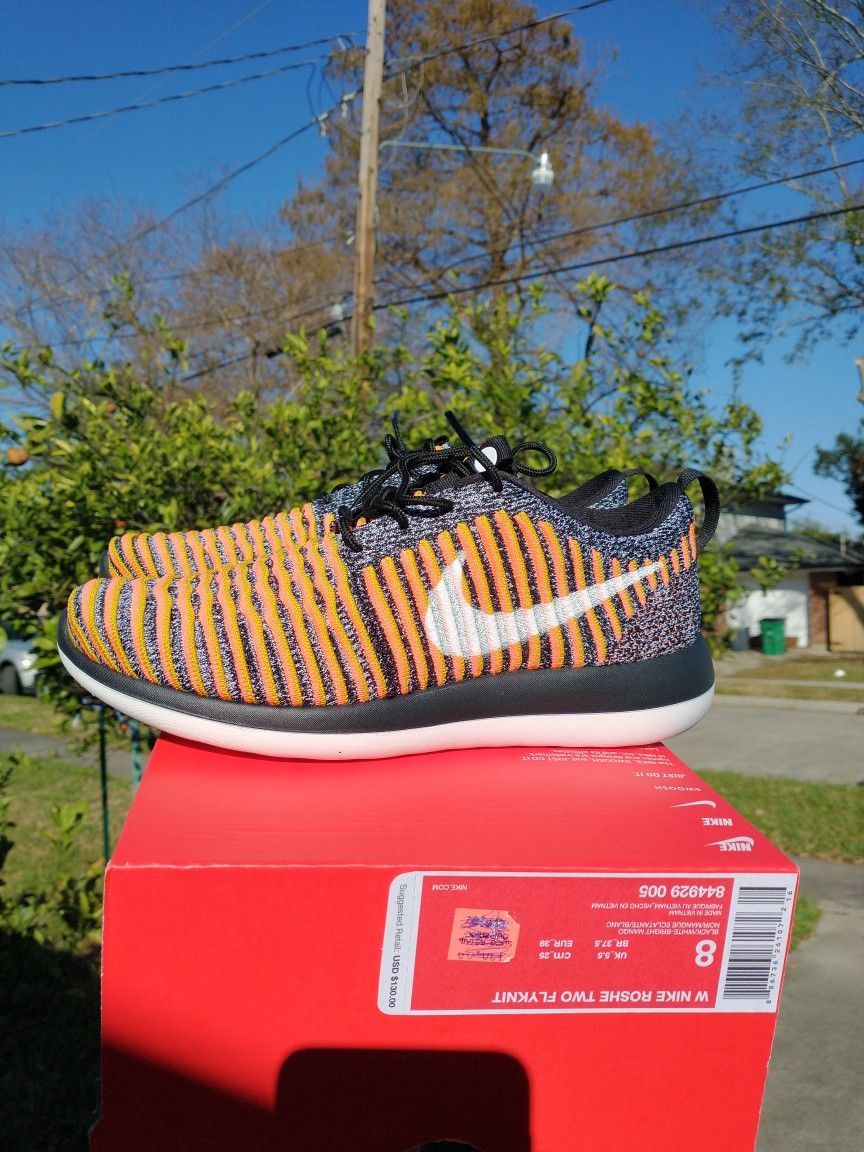 Orange Womens Roshes Nike Nike Roshe One Gs Sport Shoes Fabric