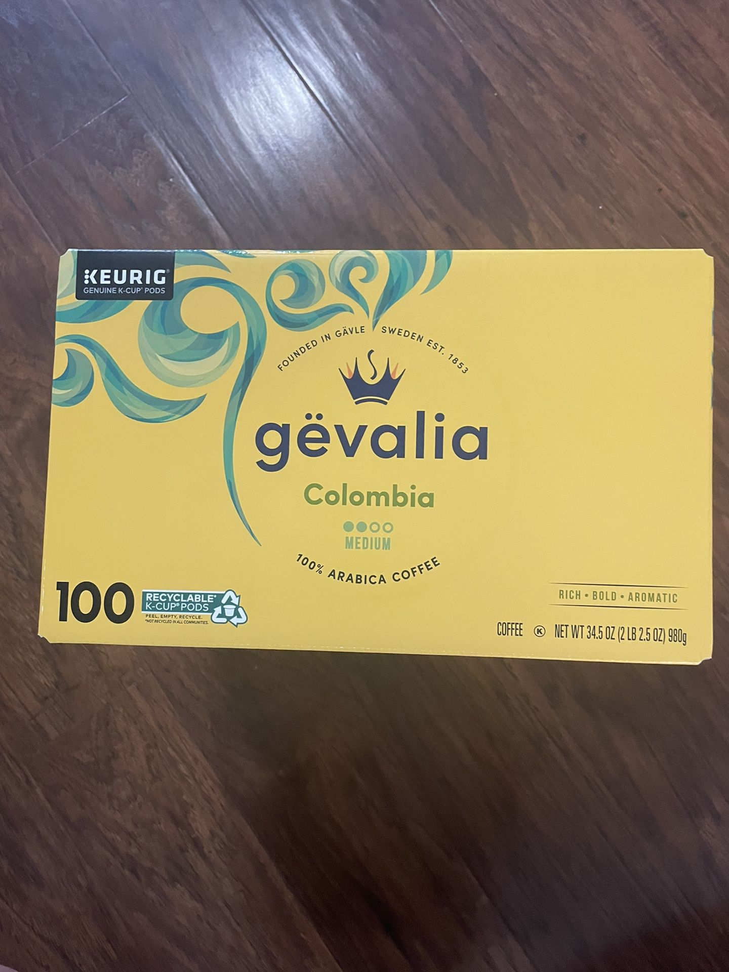 Gevalia Colombian Coffee K-Cup Pods (34.5 oz., 100 ct.) 