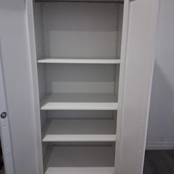 Metal Storage With Locking Doors 