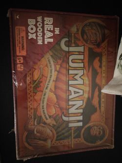 Jumanji The Game – Real Wooden Box – NEW & SEALED / UNOPENED