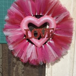 Custom LED light Up Valentine's Wreath 
