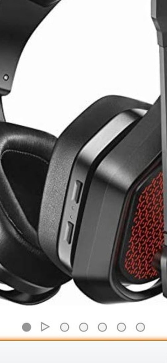 Mpow Iron Pro Wireless Gaming Headset for PC, PS4,Xbox, USB/3.5mm Over-Ear Headphone with Surround Sound, Noise Cancelling Mic, 20H Battery Life, Soft