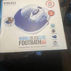 Homedics Bubble Bliss Foot Spa W/ Heat-Brand New