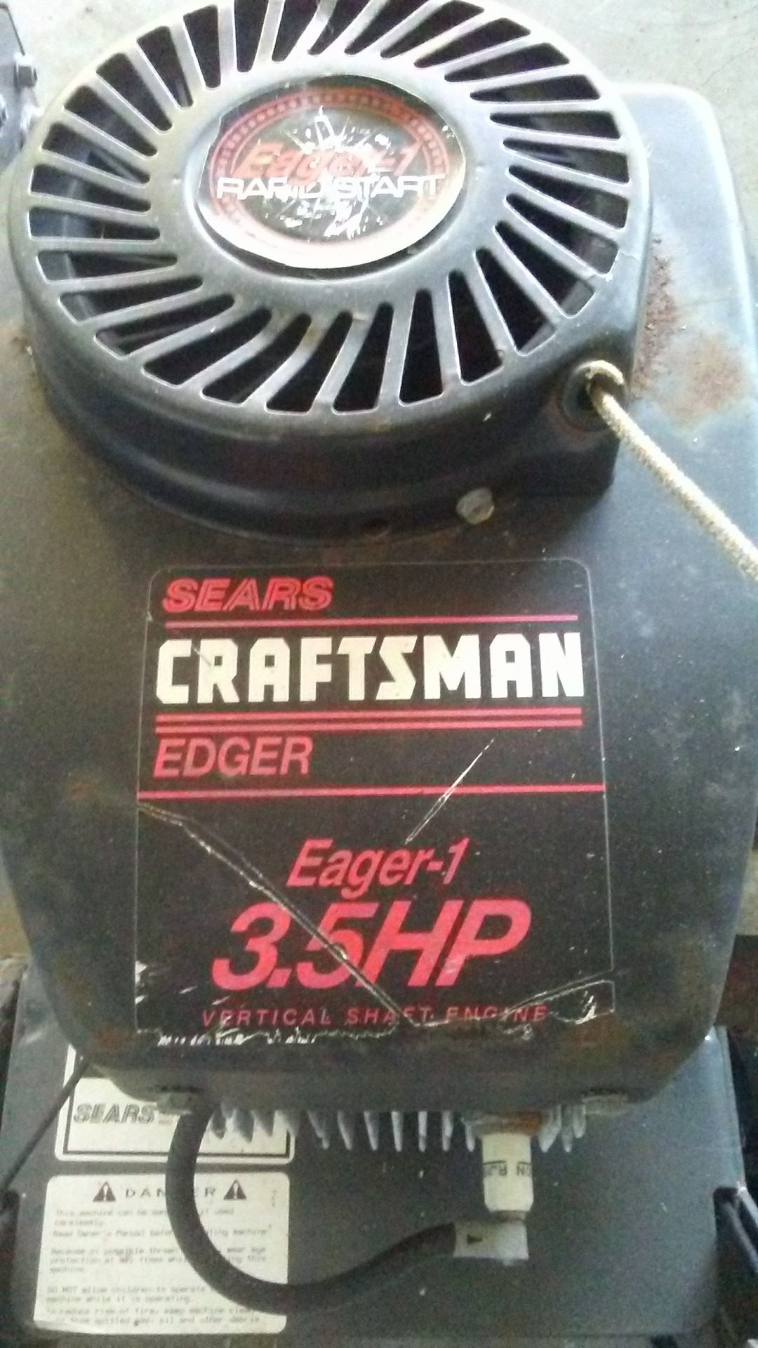 Sears craftsman edger eager1 3.5 HP Vertical shaft engine for Sale in