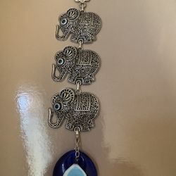 Turkish Handcrafted Silver Evil Eye Wall Decorative 