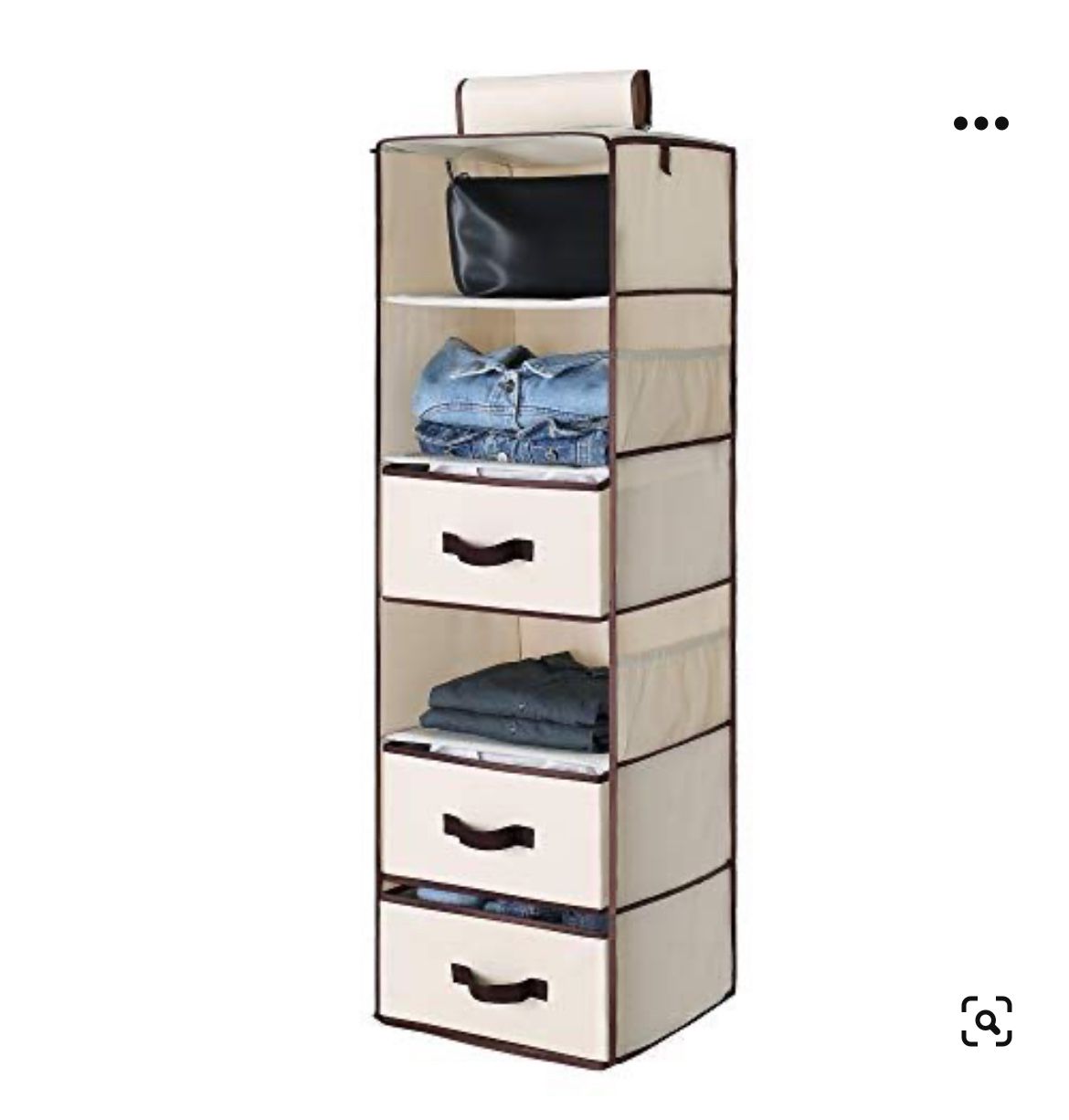 6-Shelf Hanging Closet Organizer, Hanging Shelves for Closet