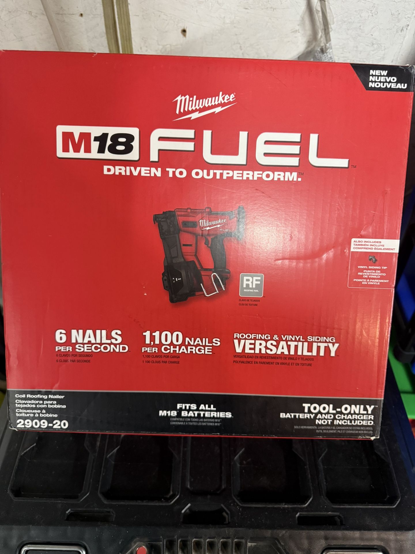 M18 Milwuakee FUEL nail Gun