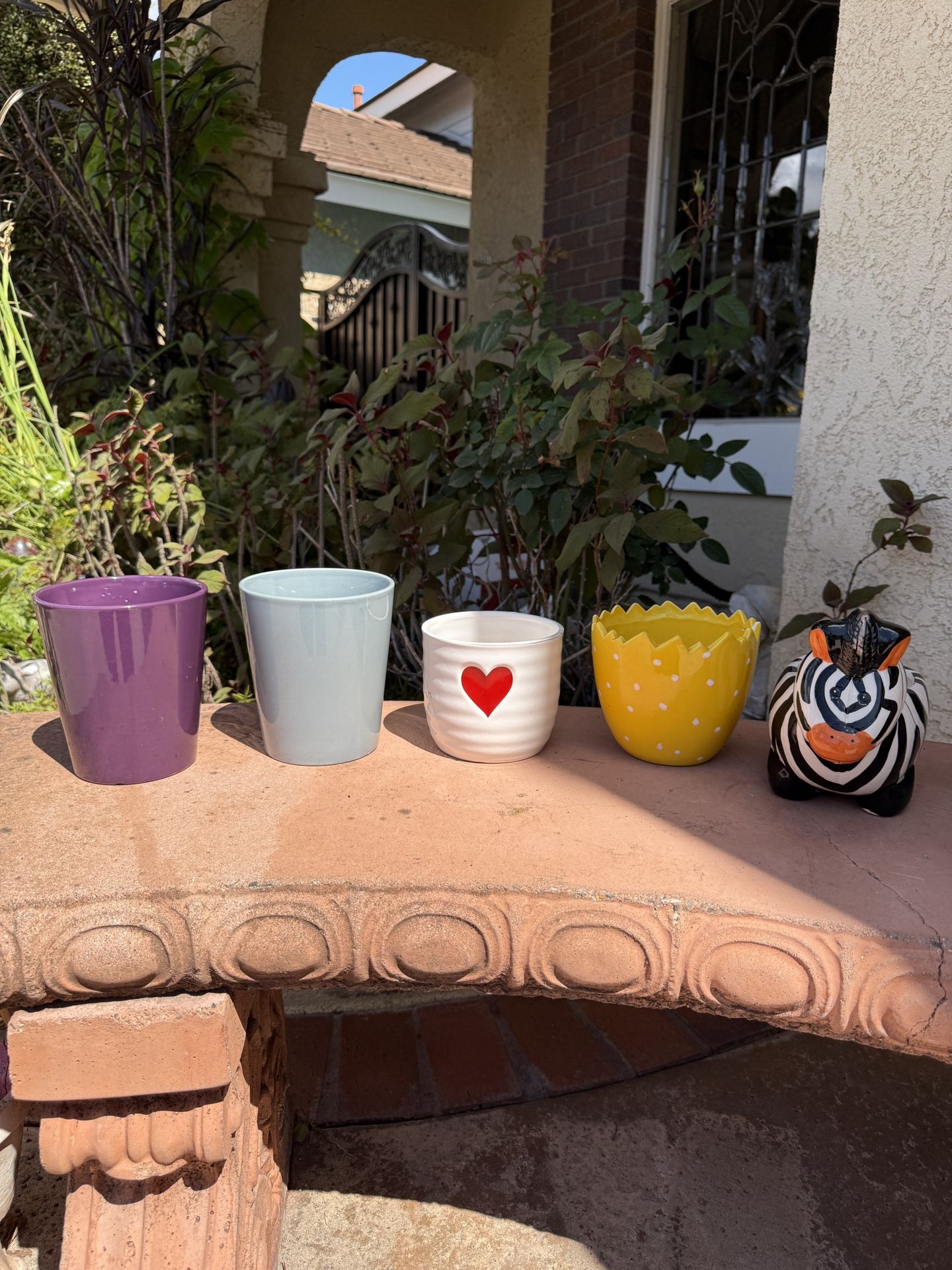Various Ceramic Planting Pots