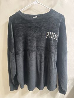 Victoria secret women’s  Pink velour sweatshirt