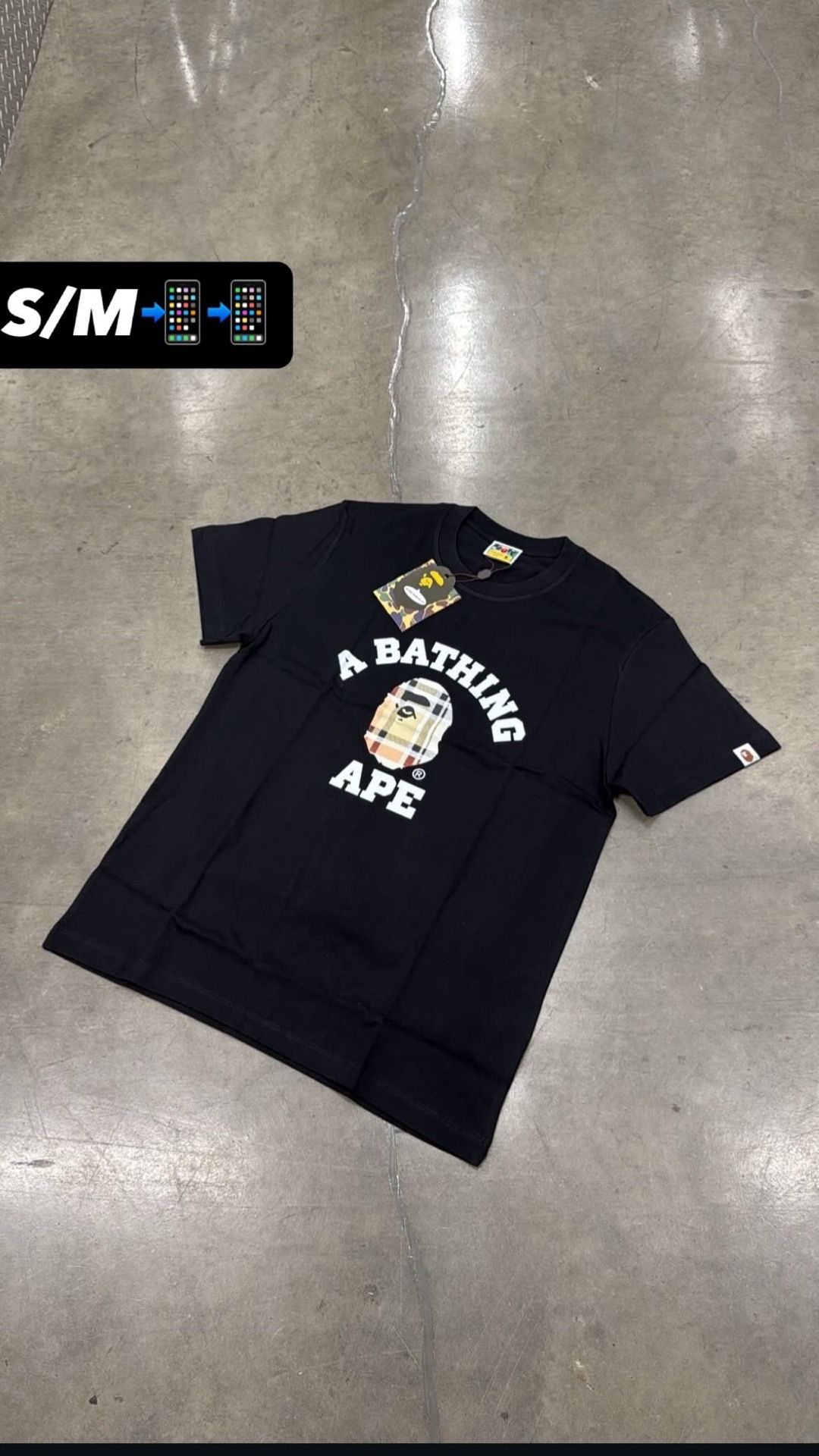 Bape tee size small & M