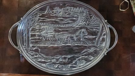 Lenox Winter Scene Handled Tray
