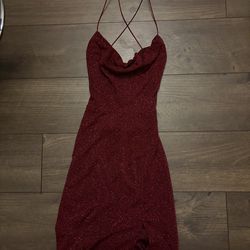 Red sparky dress