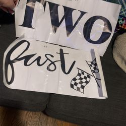 2nd Bday Stickers “two Fast”