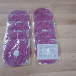 Lot of 10 Fuchsia Chinese Paper Lanterns (New)