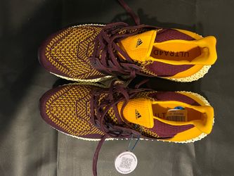 Arizona state colored adidas ultra 4D shoes size 11.5 Authentic