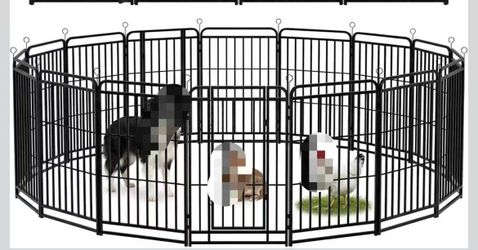 ❤️‍🔥 C) Outdoor Dog Playpen, 16 Panels 47 Inch,