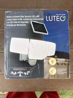 LUTEC Motion Activated Solar Security LED Light (New)