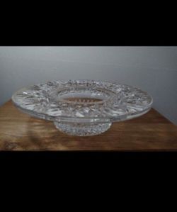 WATERFORD CRYSTAL CANDLE HOLDER 8"×3"