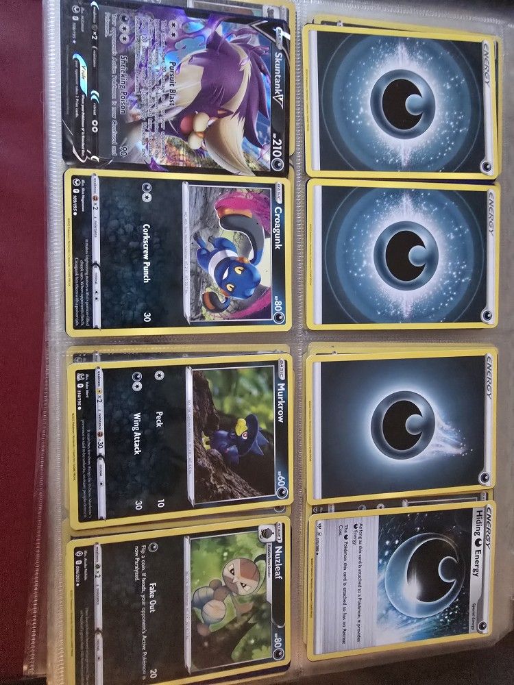 Dark Type Assorted Pokemon Cards