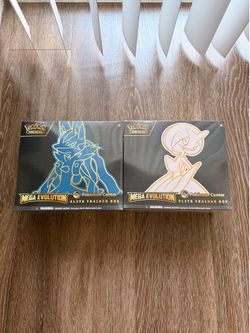 Pokemon Center Mega Evolution Lucario & Gardevior Elite Trainer Box ETB SET OF 2
