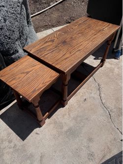 Nesting coffee table and side tables