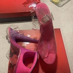 Pink And Purple Ombre Pleaser Heels