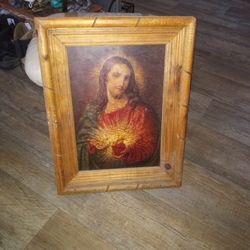 Vintage 16x20 Sacred Heart