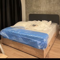 King Bed - Grey/neutral Color