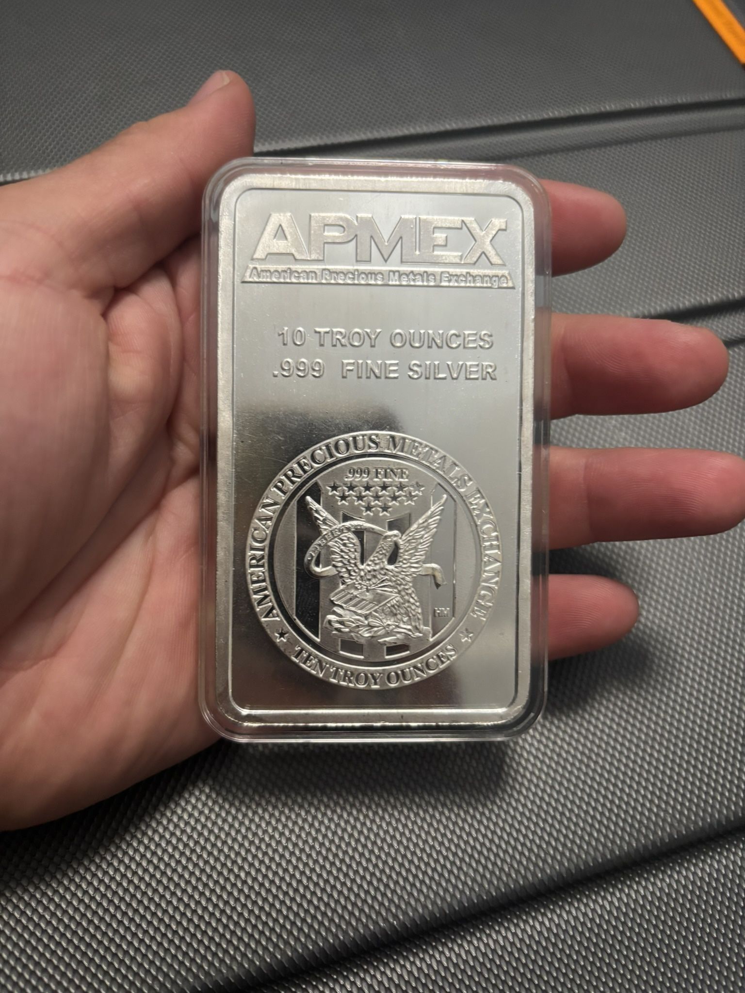 10 oz silver bar apmex bar .999 silver