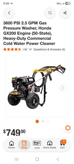 DeWalt 3600 PSI Gas Pressure Washer