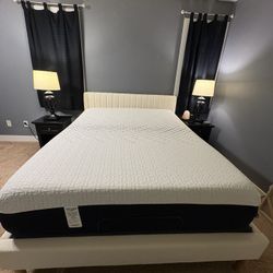 Nectar Premier Memory Foam Queen Mattress, Luxe Adjustable Base, and Nectar Claremont Bed Frame