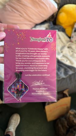 Disneyland 70th anniversary celebration pin